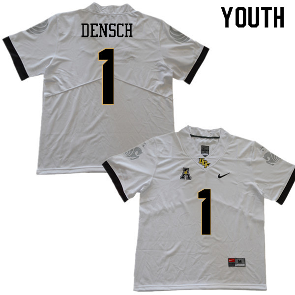 Youth #1 Wayne Densch UCF Knights College Football Jerseys Sale-White
